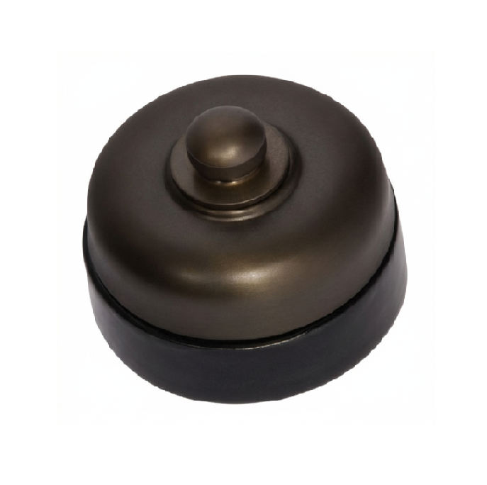 Porcelain Base LED Dimmer - Antique Brass