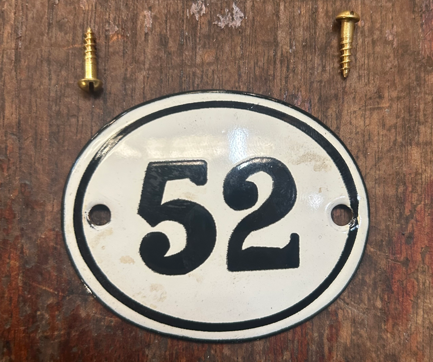 Classic Oval Enamel House Numbers (Steel)