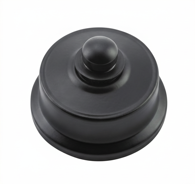 Federation-style Fan Controller with a classic decorative metal plate (square or rectangular) and a simple rotary knob, evoking a heritage or period aesthetic.