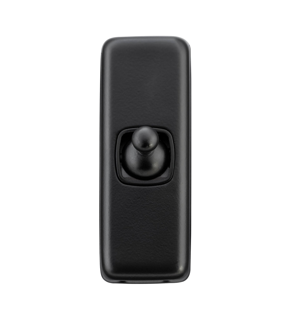 1 Gang Flat Plate Toggle Switches – W30mm - Matt Black