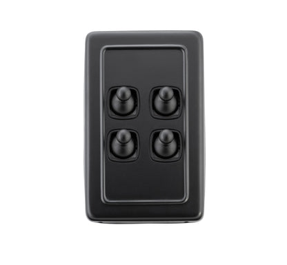 4 Gang Flat Plate Toggle Switches – W72mm
