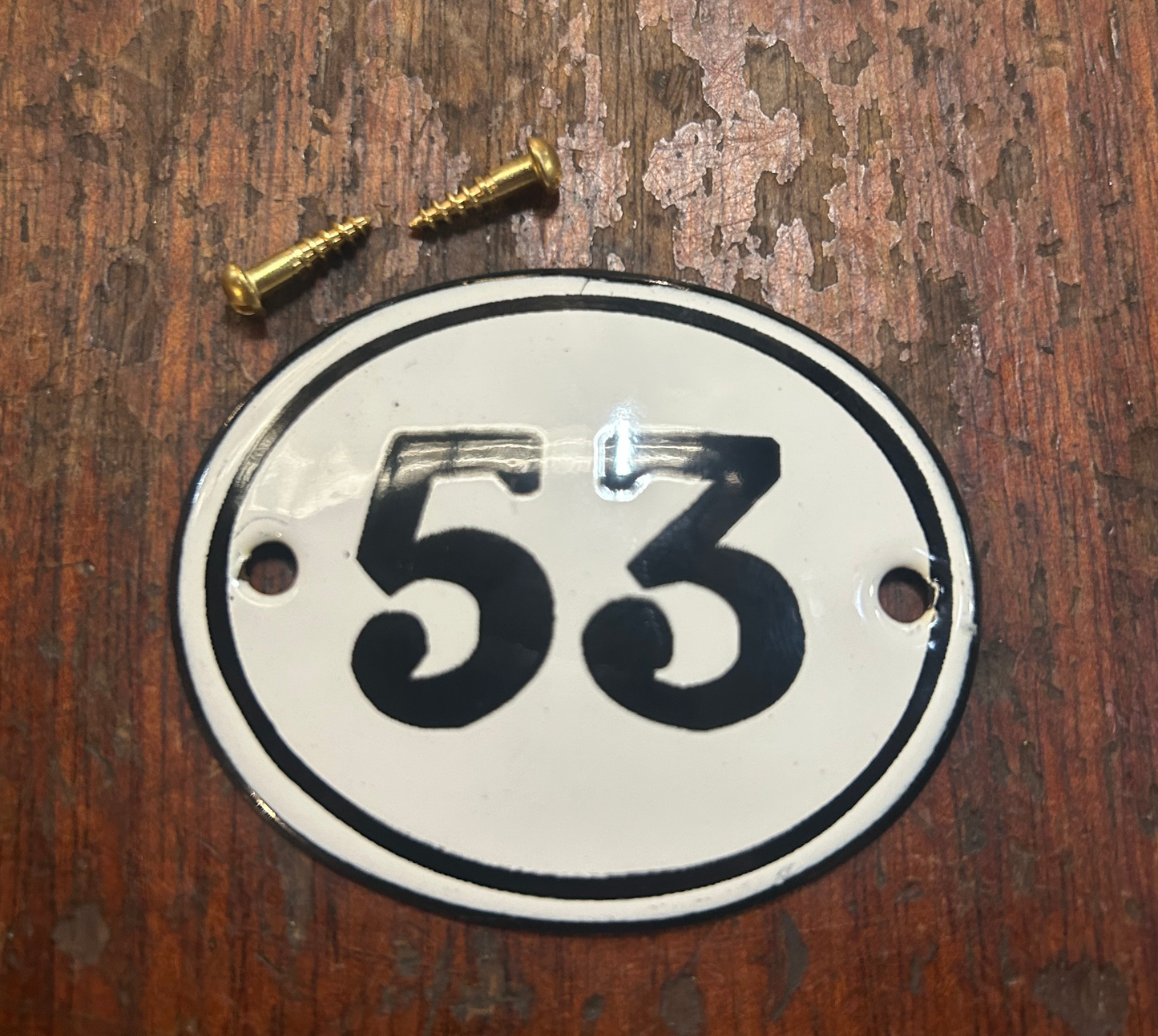 Classic Oval Enamel House Numbers (Steel)