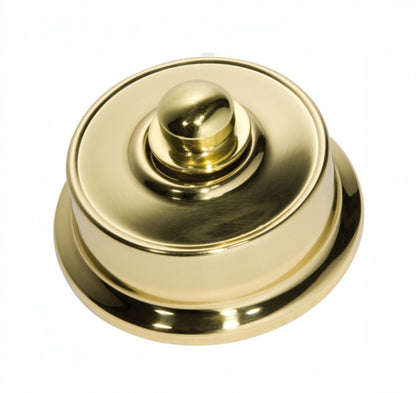 Federation-style Fan Controller with a classic decorative metal plate (square or rectangular) and a simple rotary knob, evoking a heritage or period aesthetic.