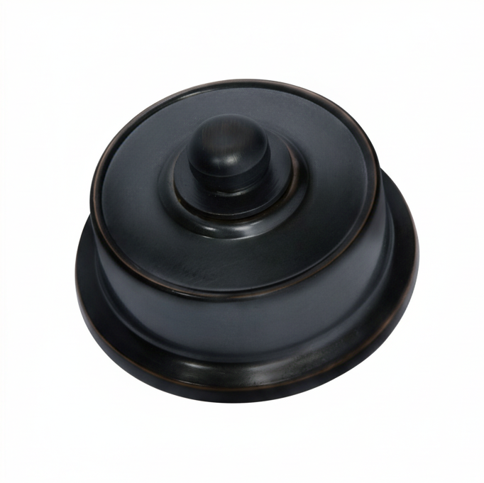 Federation-style Fan Controller with a classic decorative metal plate (square or rectangular) and a simple rotary knob, evoking a heritage or period aesthetic.