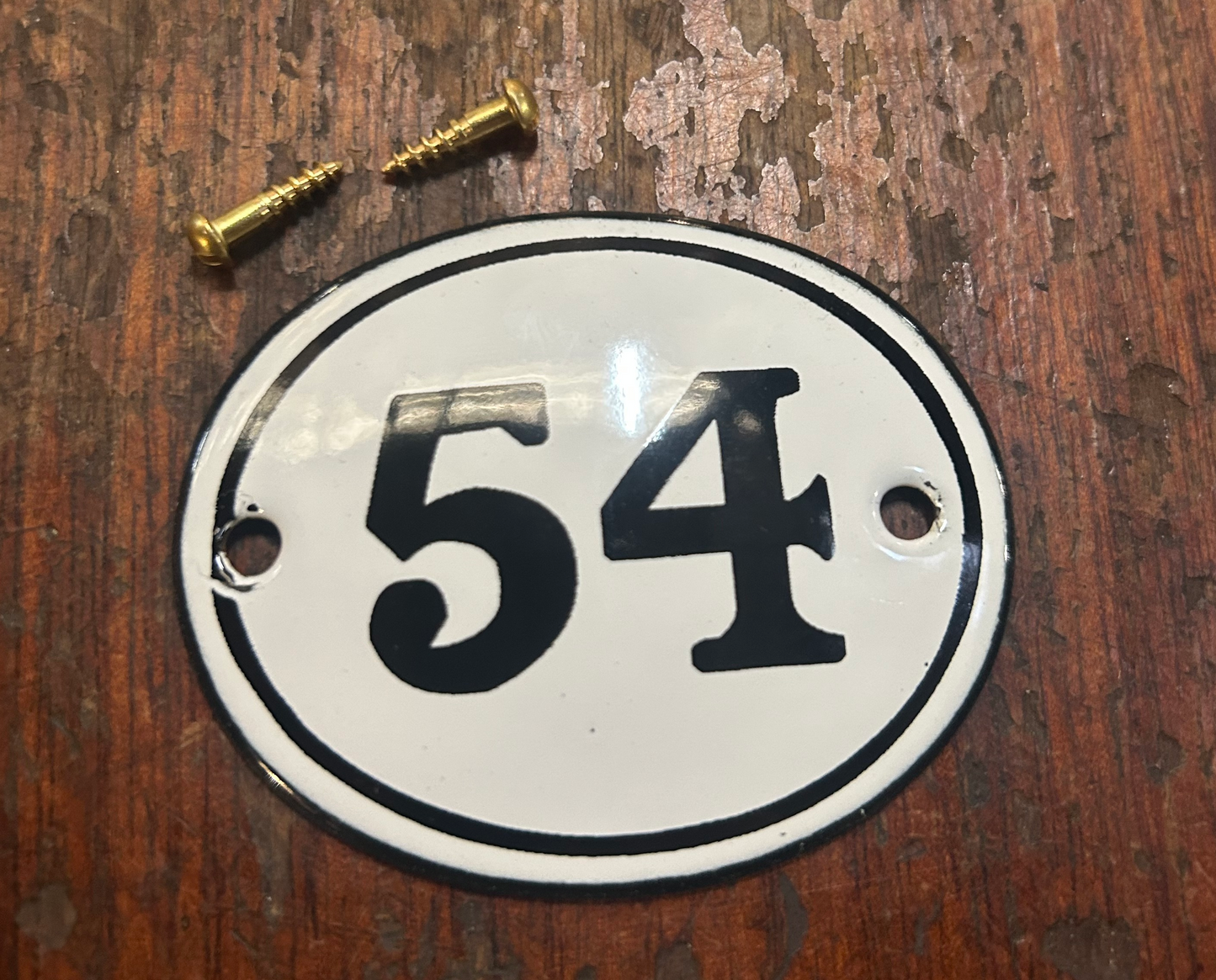 Classic Oval Enamel House Numbers (Steel)
