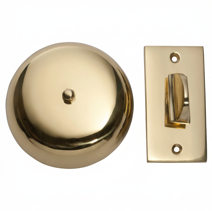 Plain Turn Bells - Polished Brass