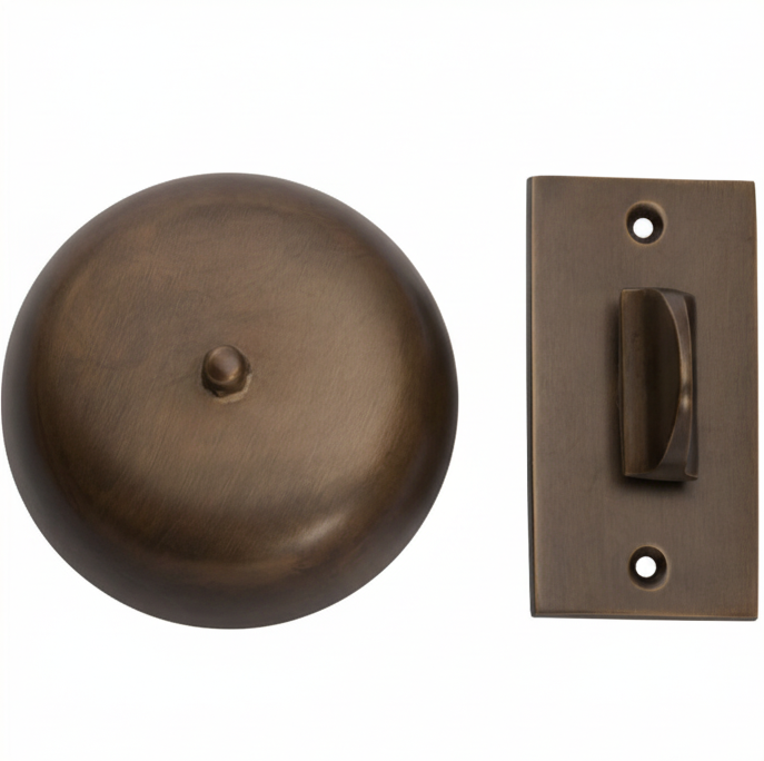 Plain Turn Bells - Antique Brass