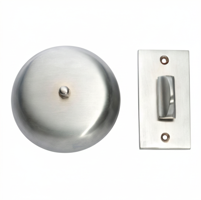 Plain Turn Bell - Satin Chrome