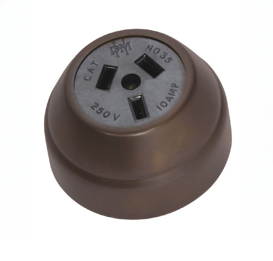 Federation Sockets (Black) - Antique Brass
