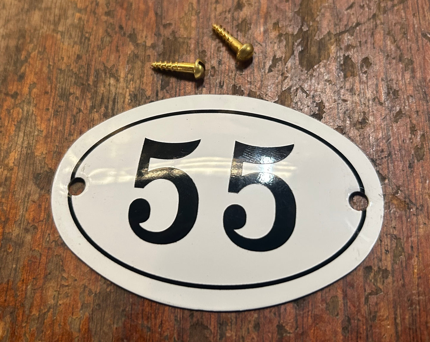 Classic Oval Enamel House Numbers (Aluminium)