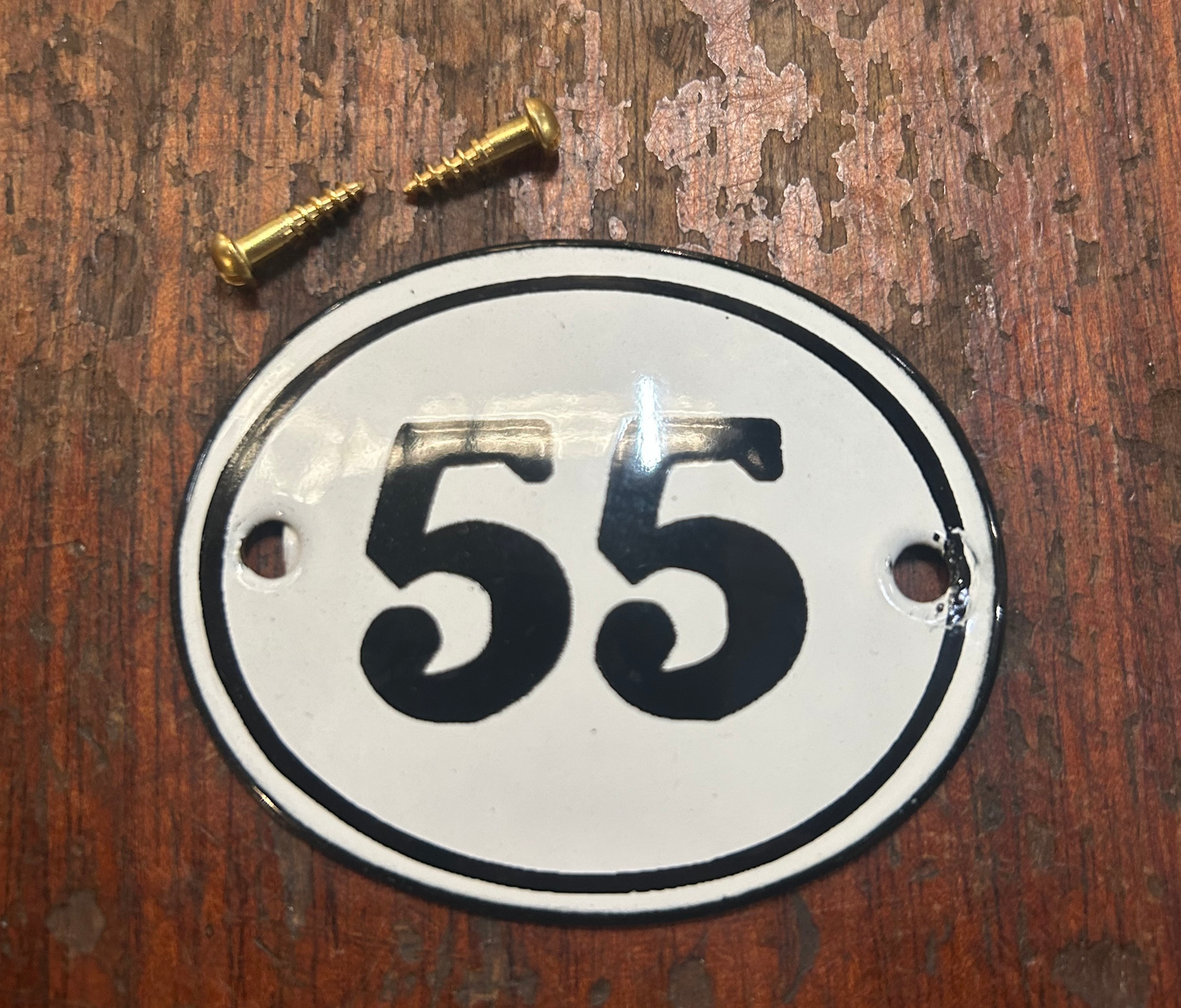 Classic Oval Enamel House Numbers (Steel)