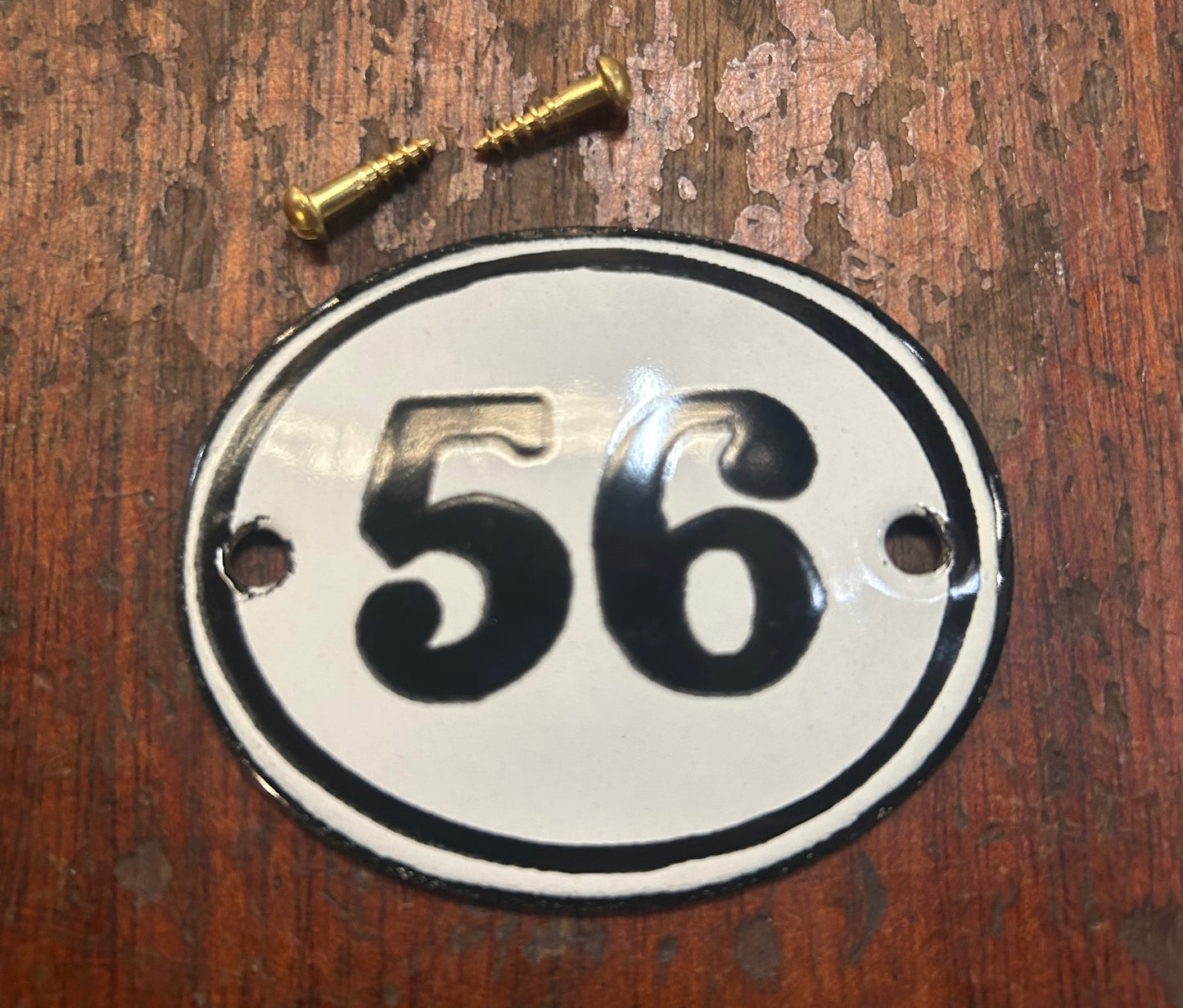 Classic Oval Enamel House Numbers (Steel)