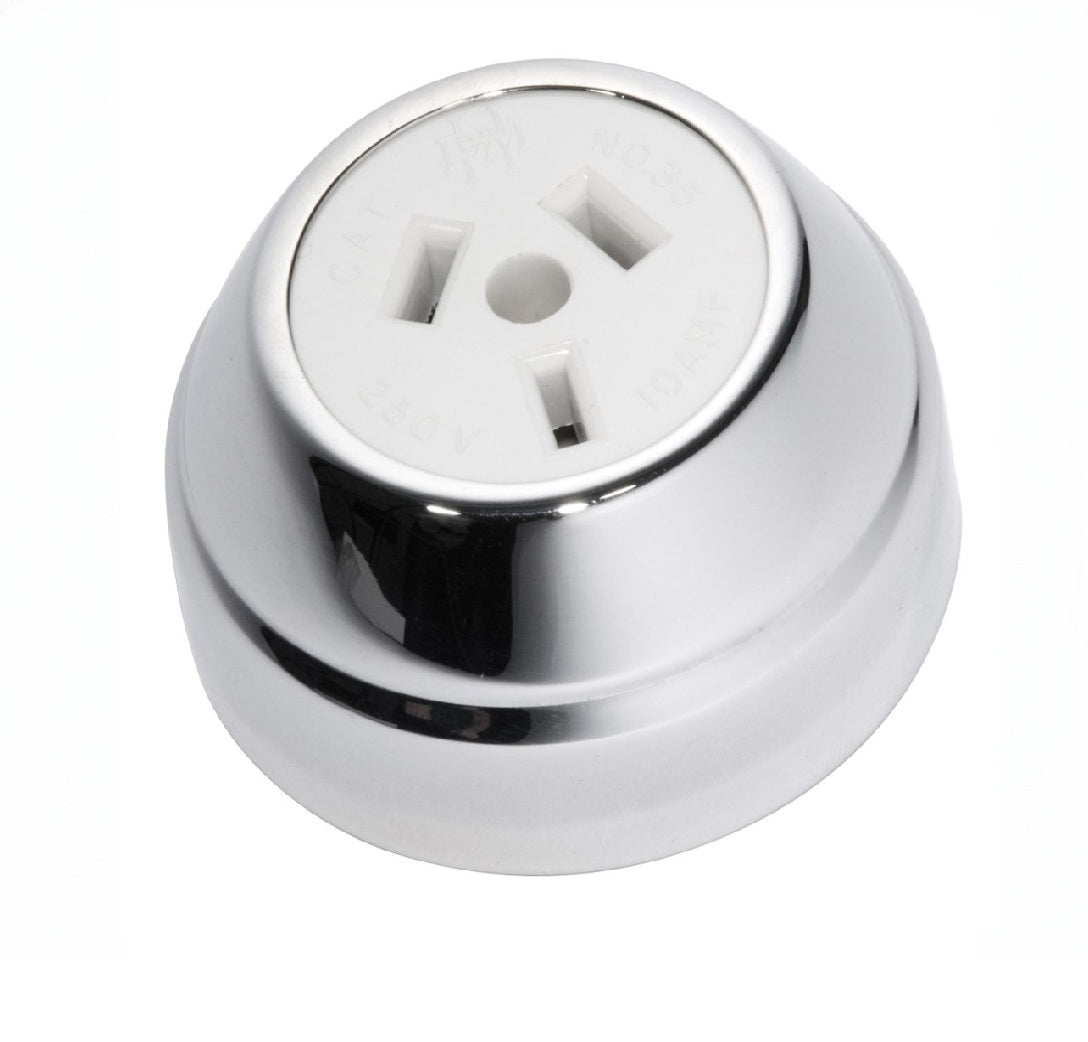 Federation Sockets (White) - Chrome Plated