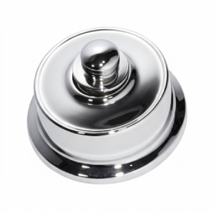 Federation-style Fan Controller with a classic decorative metal plate (square or rectangular) and a simple rotary knob, evoking a heritage or period aesthetic.