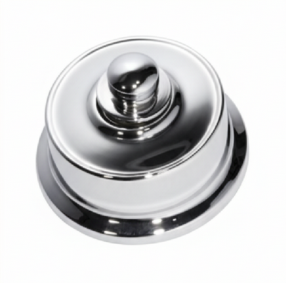 Federation-style Fan Controller with a classic decorative metal plate (square or rectangular) and a simple rotary knob, evoking a heritage or period aesthetic.