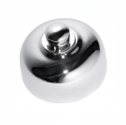 Close-up of a Traditional Fan Controller wall plate, typically featuring a rotary knob or dolly switch for multi-speed ceiling fan control, shown in a heritage metal finish.