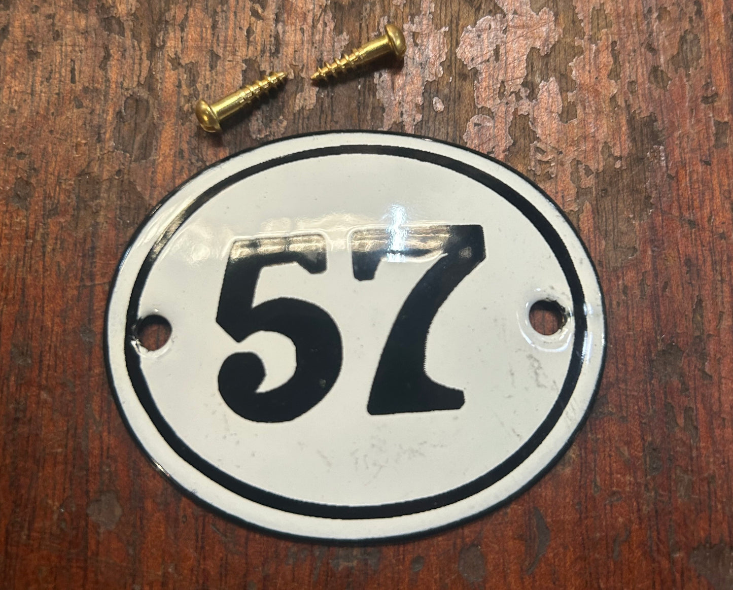 Classic Oval Enamel House Numbers (Steel)