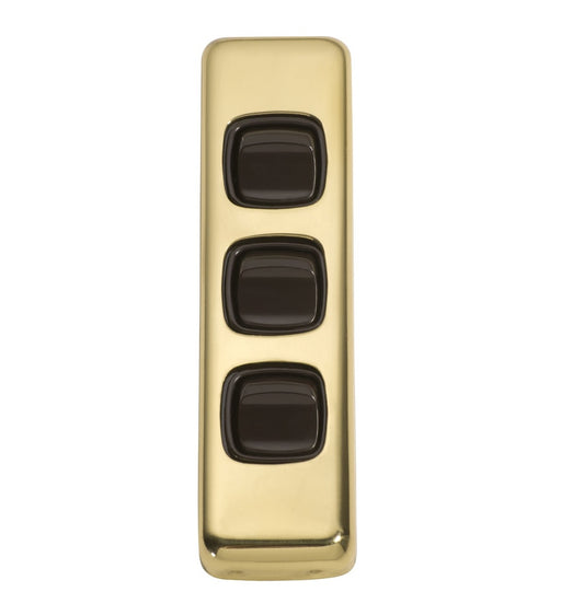 3 Gang Flat Plate Rocker Switches – W30mm