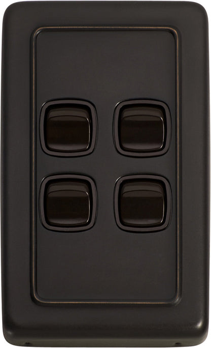 Gang Flat Plate Rocker Switches