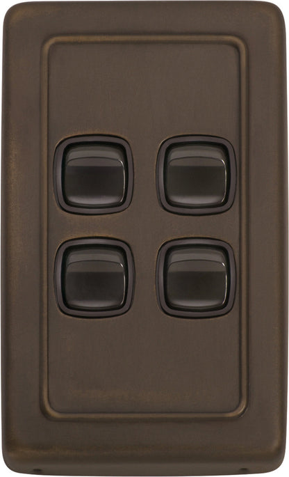 Gang Flat Plate Rocker Switches