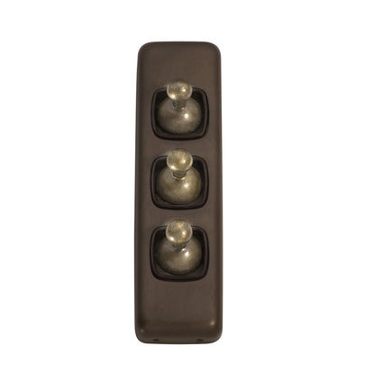 3 Gang Flat Plate Toggle Switches – W30mm