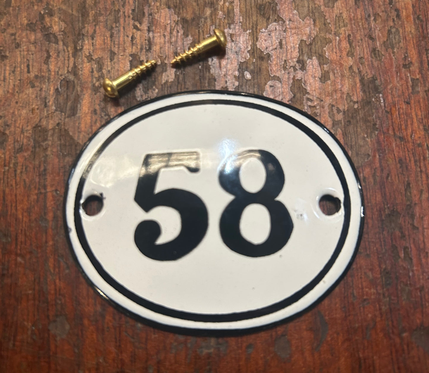 Classic Oval Enamel House Numbers (Steel)