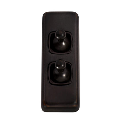 2 Gang Flat Plate Toggle Switches – W30mm