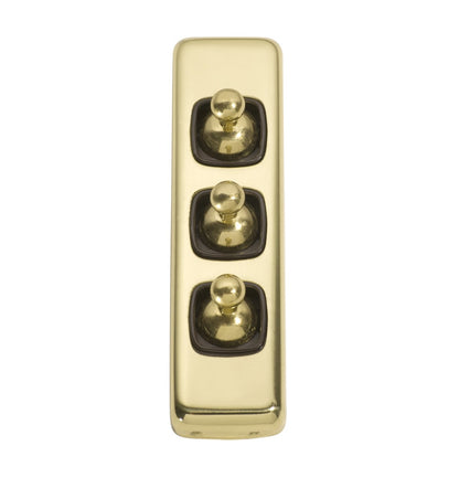 3 Gang Flat Plate Toggle Switches – W30mm