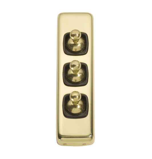 3 Gang Flat Plate Toggle Switches – W30mm