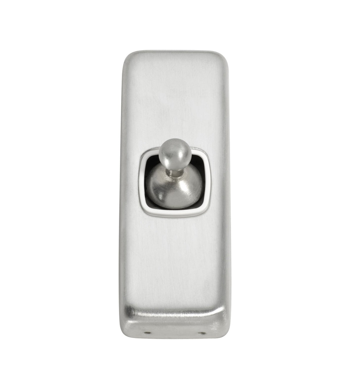 1 Gang Flat Plate Toggle Switches – W30mm - Satin Chrome
