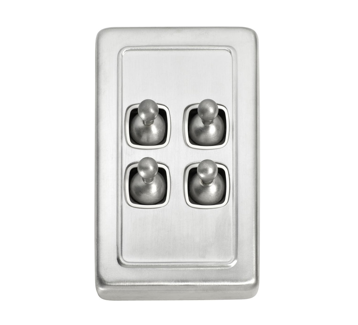 4 Gang Flat Plate Toggle Switches – W72mm