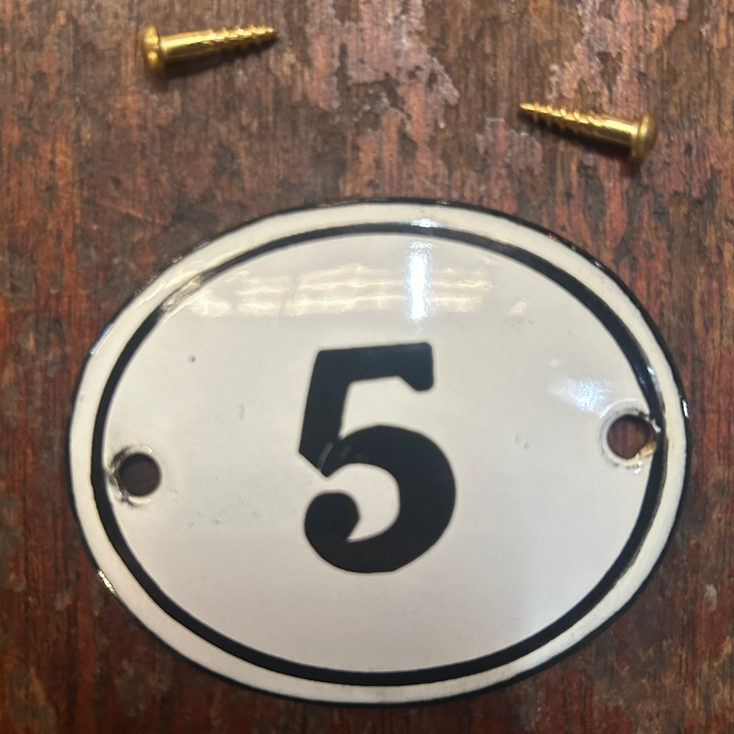 Classic Oval Enamel House Numbers (Steel)