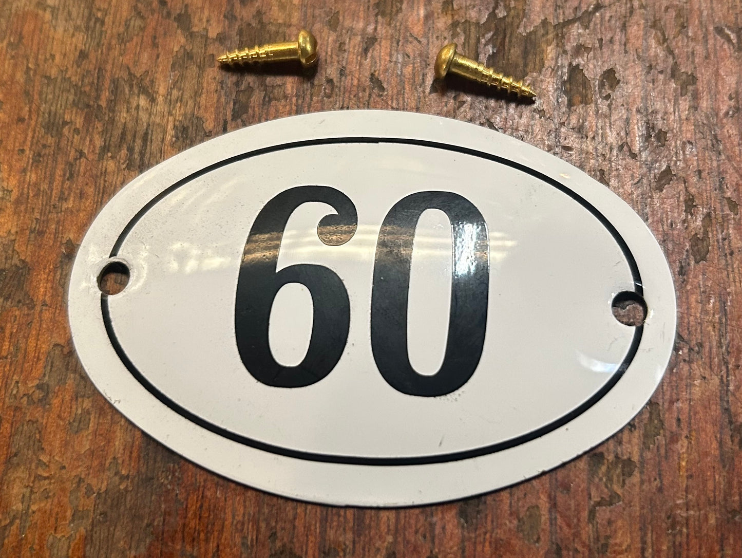 Classic Oval Enamel House Numbers (Aluminium)