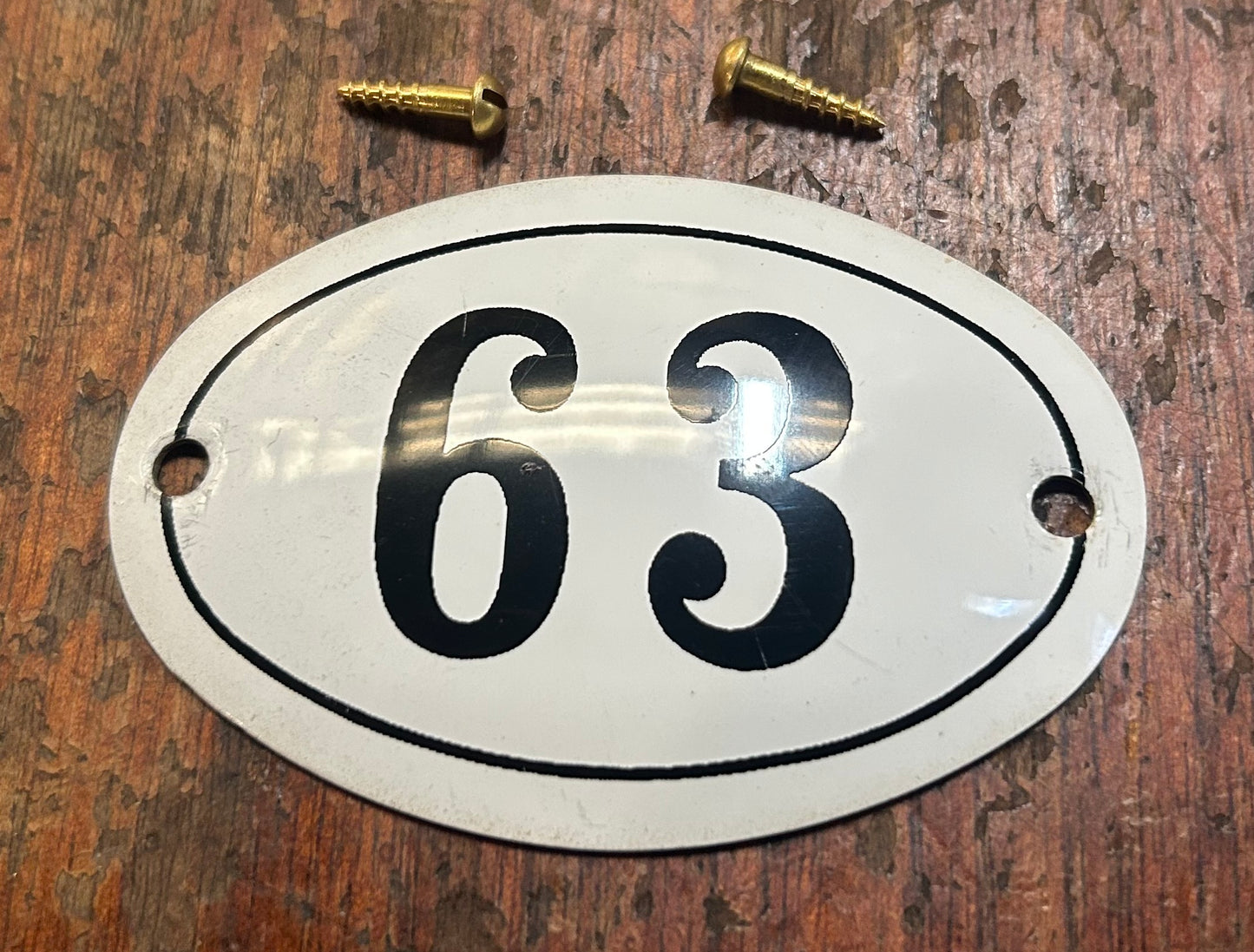 Classic Oval Enamel House Numbers (Aluminium)