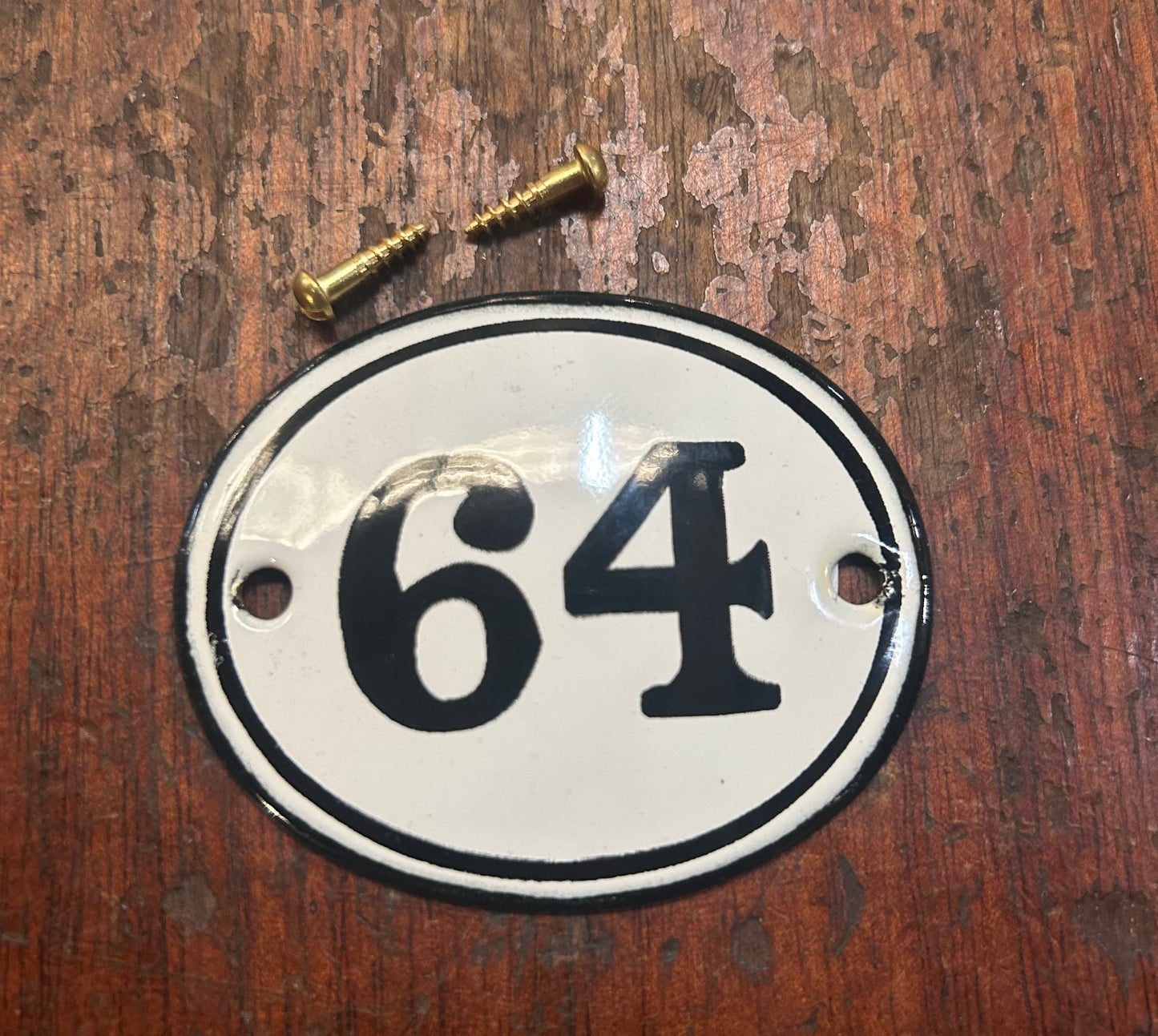 Classic Oval Enamel House Numbers (Steel)