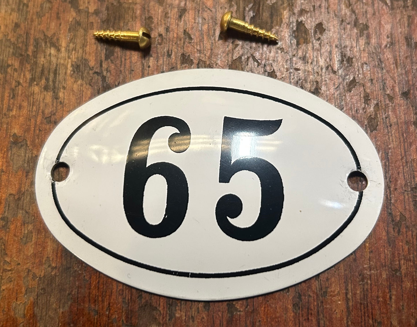 Classic Oval Enamel House Numbers (Aluminium)
