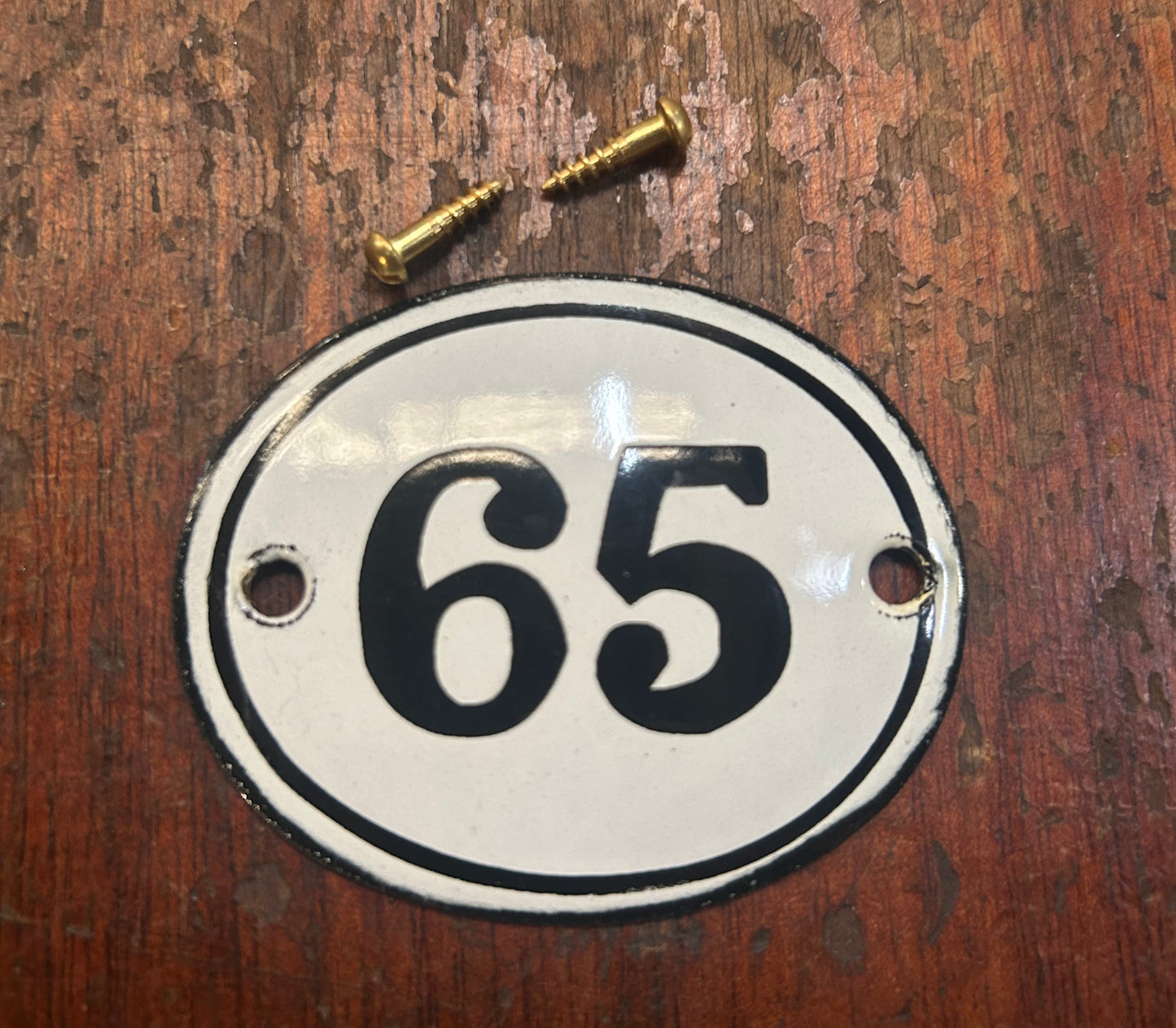 Classic Oval Enamel House Numbers (Steel)