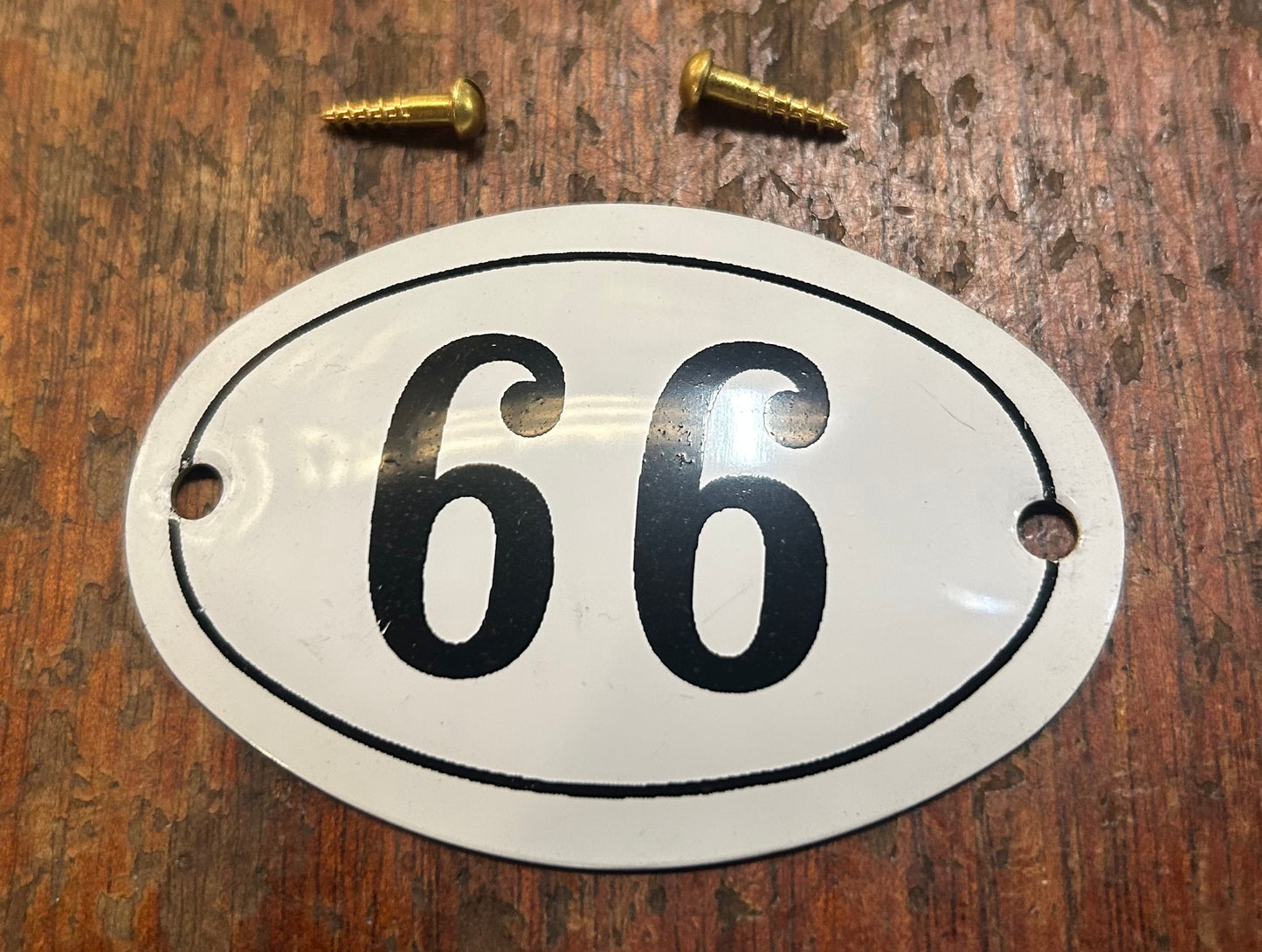 Classic Oval Enamel House Numbers (Aluminium)
