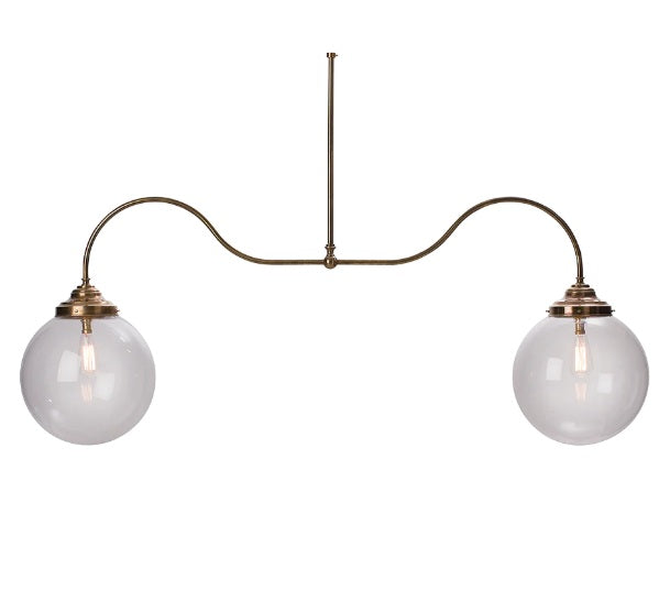 Hightgate 2-Light Curved Arm Pendant ANT BROZ