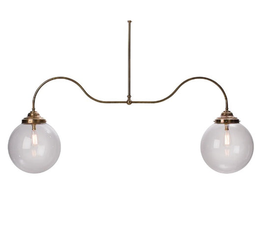 Hightgate 2-Light Curved Arm Pendant ANT BROZ