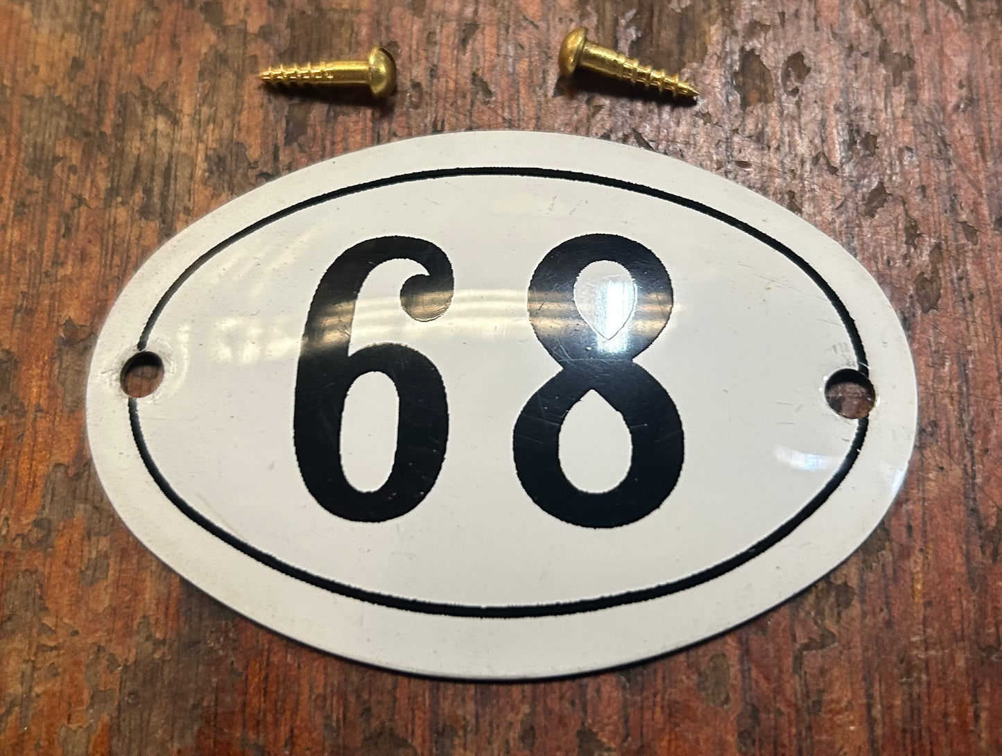 Classic Oval Enamel House Numbers (Aluminium)