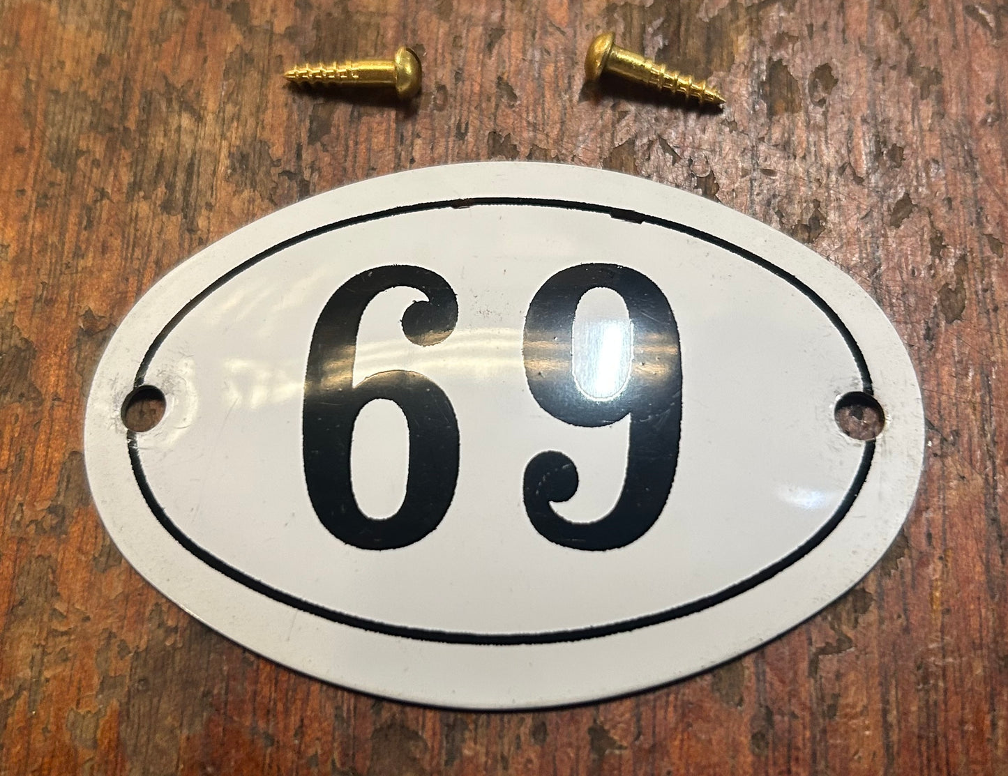 Classic Oval Enamel House Numbers (Aluminium)