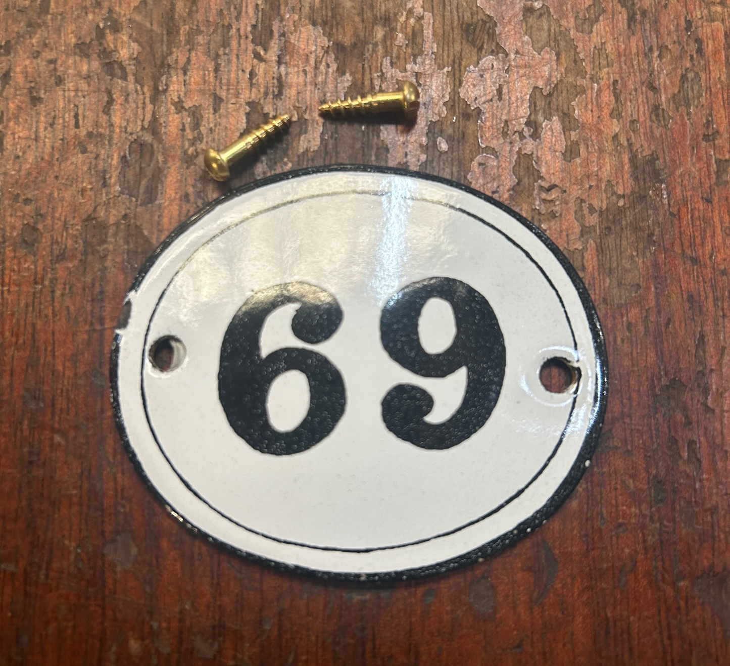 Classic Oval Enamel House Numbers (Steel)