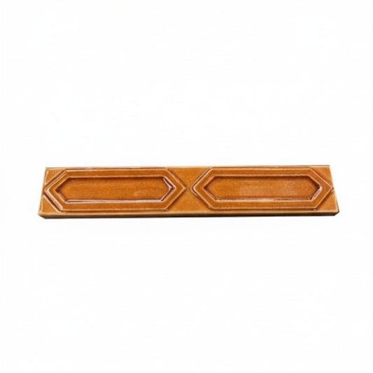 6"x1" Victorian Brown Lozenge Tile