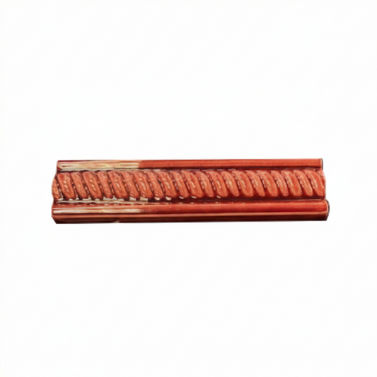 6"x1.5" Burgundy Rope Tile