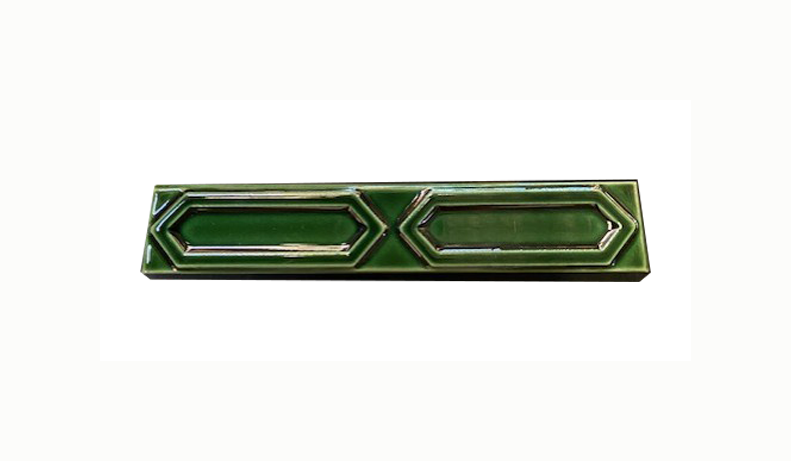 H & E Victorian Green glazed fireplace tile in Sydney