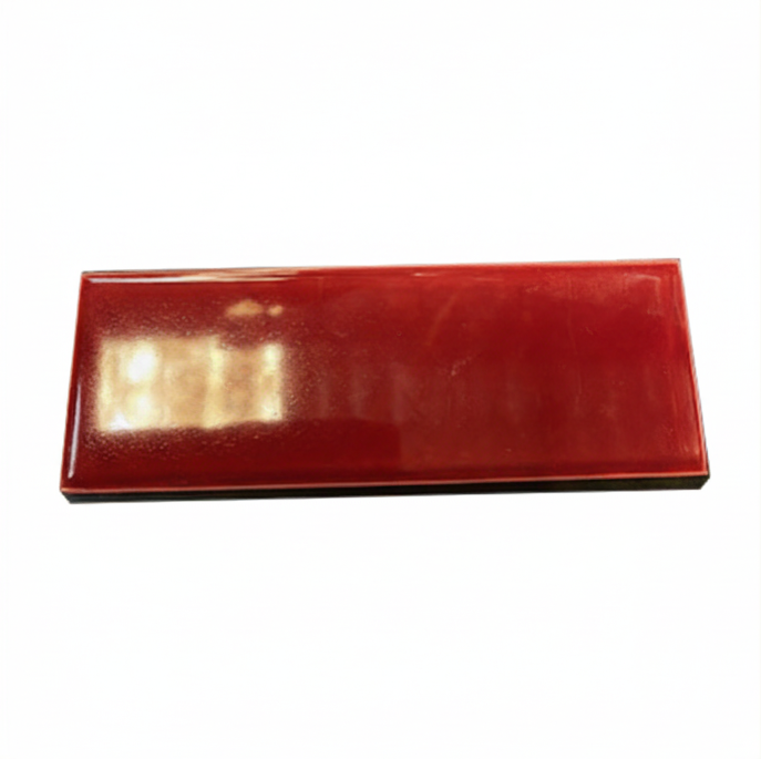 H & E Smith Burgundy glazed fireplace tile in Sydney