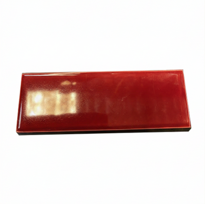 H & E Smith Burgundy glazed fireplace tile in Sydney