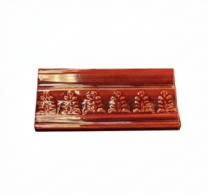 H & E Smith Burgundy glazed fireplace tile in Sydney