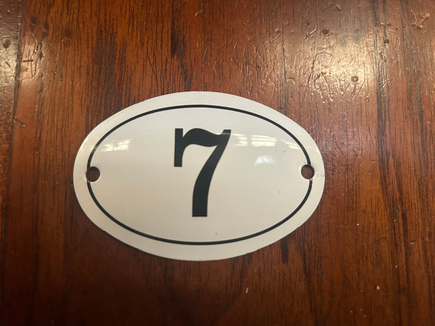 Black & White Enamel Numbers (Large)